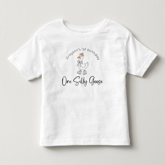 おかしなガチョウの誕生日 トドラーTシャツ (正面)
