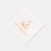 おかしなガチョウの1歳誕生日 スタンダードカクテルナプキン (角)