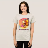 おかしなガーデニングの女性 養蜂 トライブレンドTシャツ (正面全面)