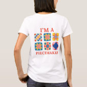 おかしなキルト作家 - 面白いキルター Tシャツ (裏面)
