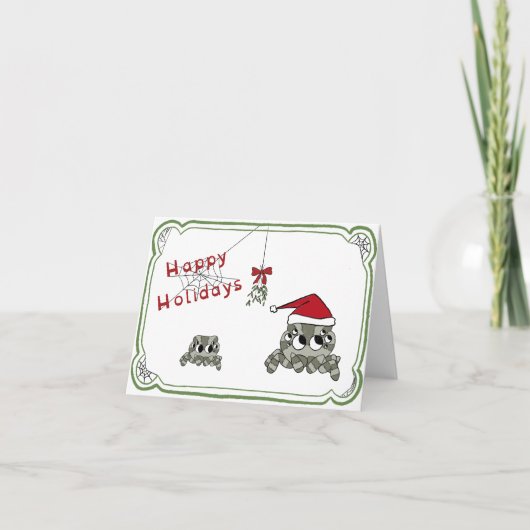 おかしなクモのホリデーカード シーズンカード (正面)