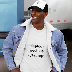 おかしなコーディング用ノートパソコン Tシャツ