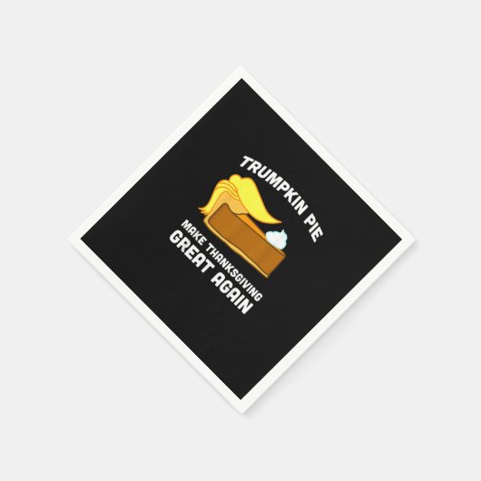 おかしなシャツのトランプキンパイが感謝祭を作素晴らしる スタンダードカクテルナプキン (角)