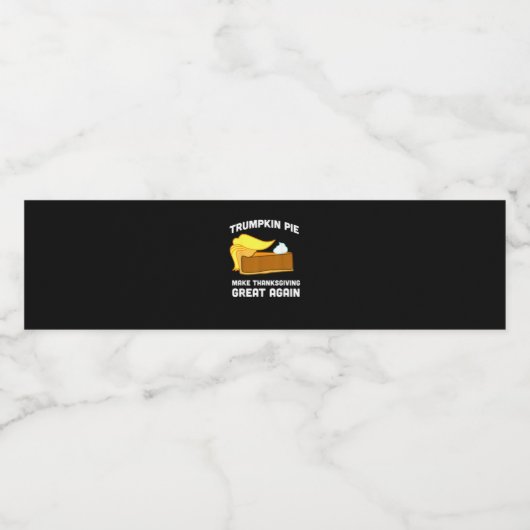 おかしなシャツのトランプキンパイが感謝祭を作素晴らしる ペットボトルラベル (シングルラベル)