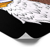 おかしなシャツアメリカンハゲ・イーグルのマレー7月4日 ポスター (角)