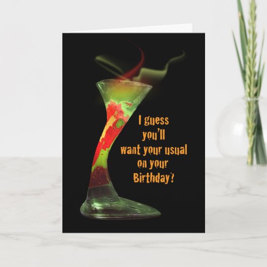 おかしなハロウィンの誕生日 カード (正面)