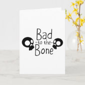 おかしなハロウィンの贈り物 – 骨には毒 カード (黄色い花)