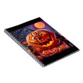 おかしなハロウィンカボチャのノートユニーク – ギフト ノートブック (右側)