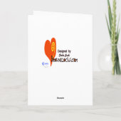 おかしなハロウィンカードを変える男性 カード (裏面)