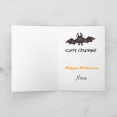 おかしなハロウィンカードを変える男性 カード (内部)