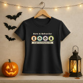 おかしなハロウィンシャツ；こうもりと動作 Tシャツ