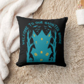 おかしなハロウィン幽霊のよく出るの家へようこそ クッション (ブランケット)