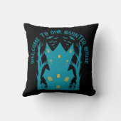 おかしなハロウィン幽霊のよく出るの家へようこそ クッション (裏面)