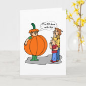 おかしなハロウィン漫画 カード (黄色い花)