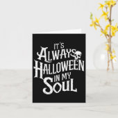 おかしなハロウィーンいつも私の心の中でハロウィーン カード (黄色い花)