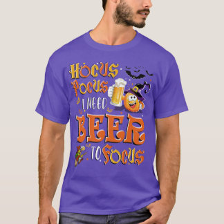 おかしなハロウィーンに注目するにはビールが必要 Tシャツ
