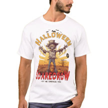 おかしなハロウィーンのかかしTシャツ