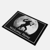 おかしなハロウィーンのウェルカムホーム – Werolf Full Moon ドアマット (アングル)