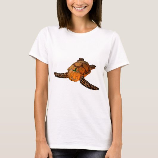おかしなハロウィーンカメ Tシャツ (正面)