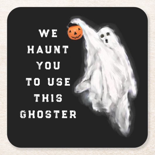 おかしなハロウィーンパーティー スクエアペーパーコースター (正面)