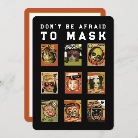 おかしなハロウィーンパーティー 招待状 (正面/裏面)