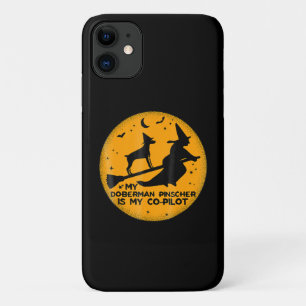 おかしなハロウィーンマイ(犬)ドーベルマン・ピンシェルズコパイロット iPhone 11 ケース