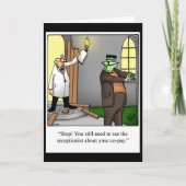 おかしなハロウィーンユーモアグリーティングカード カード (正面)
