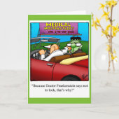 おかしなハロウィーンユーモアグリーティングカード カード (黄色い花)