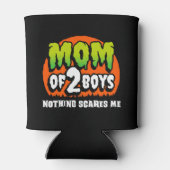 おかしなハロウィーン何も怖い私の母の2人の男の子 缶クーラー (裏面)