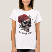 おかしなハロウィーン引用文シャツ、スケルトンハロウィーン Tシャツ (正面)