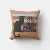 おかしなハロウィーン猫って良かった クッション (正面)