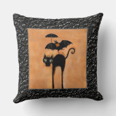 おかしなハロウィーン猫 クッション (裏面)