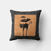 おかしなハロウィーン猫 クッション (裏面)