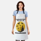 おかしなハロウィーン エプロン (着用した状態)