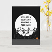 おかしなハロウィーン カード (黄色い花)