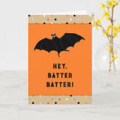 おかしなハロウィーン カード (黄色い花)