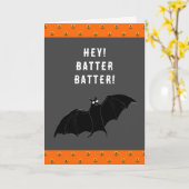 おかしなハロウィーン カード (黄色い花)