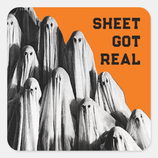 おかしなハロウィーン スクエアシール (正面)