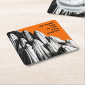 おかしなハロウィーン スクエアペーパーコースター (アングル)