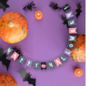 おかしなハロウィーン バンティングフラッグ