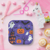 おかしなハロウィーン ペーパープレート (パーティー)