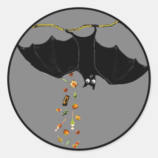 おかしなハロウィーン ラウンドシール (正面)