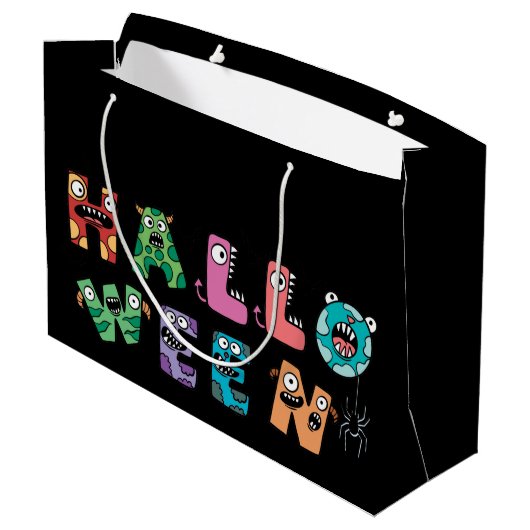 おかしなハロウィーン ラージペーパーバッグ (裏面アングル)
