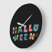 おかしなハロウィーン ラージ壁時計 (傾斜)