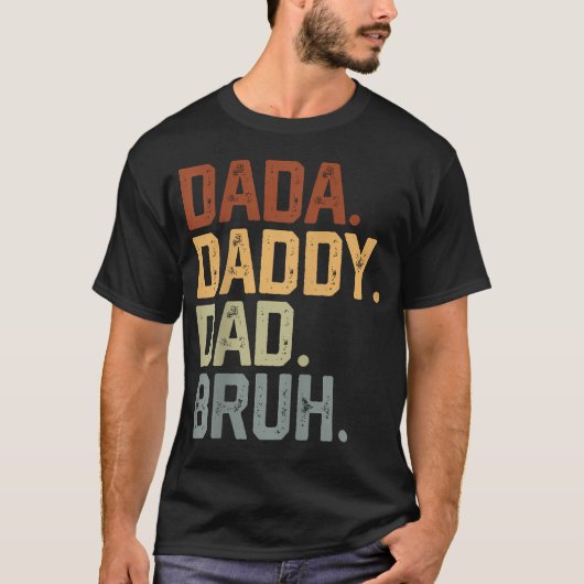おかしなパパのためのレトロTシャツ Tシャツ (正面)