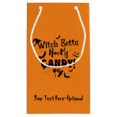 おかしなパーソナライズされたハロウィーンパーティー/抱き枕 スモールペーパーバッグ (裏面)