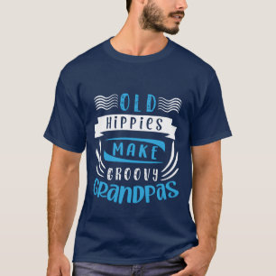 おかしなヒッピー、おしゃれなおじいちゃん Tシャツ