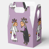 おかしなヤギの新郎新婦の結婚式 フェイバーボックス (オープン)