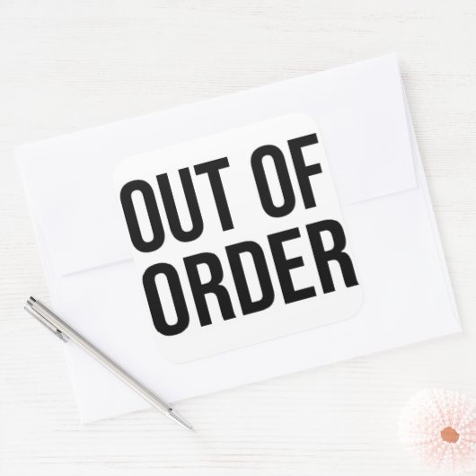 おかしなユーモアのユーモア・コメディ スクエアシール (封筒)