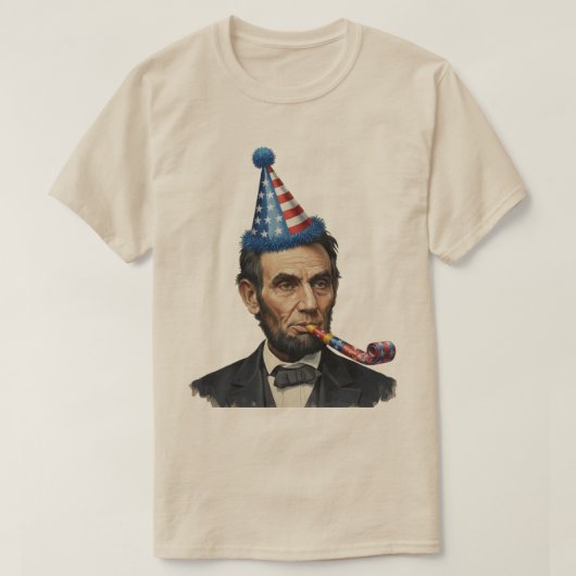 おかしなリンカーンのパーティーお祝い Tシャツ (デザイン正面)